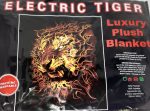 Plush Blanket Electric Tiger