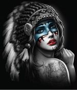 Plush Blanket Indian Princess