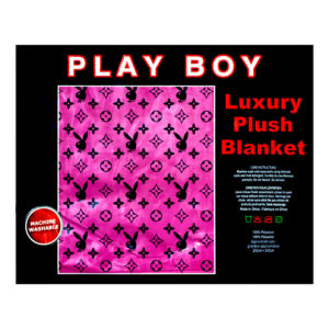 Plush Blanket Playboy & Love Pattern