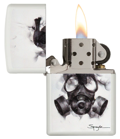 Zippo Spazuk - Gas Mask White Matte - Image 2