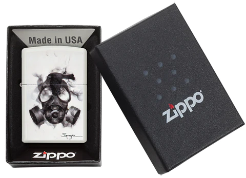 Zippo Spazuk - Gas Mask White Matte - Image 4