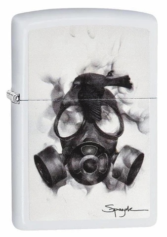 Zippo Spazuk - Gas Mask White Matte
